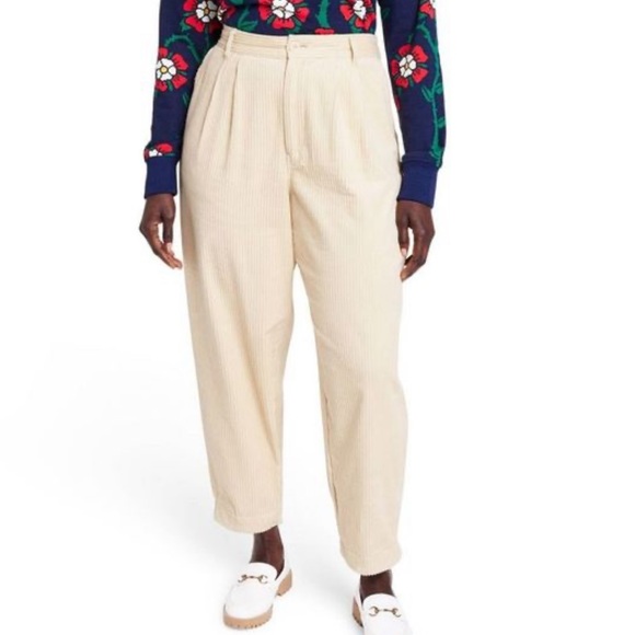 Corduroy Straight Pants - Picture 1 of 2